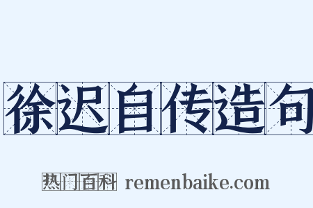 徐迟自传造句是什么意思的图片